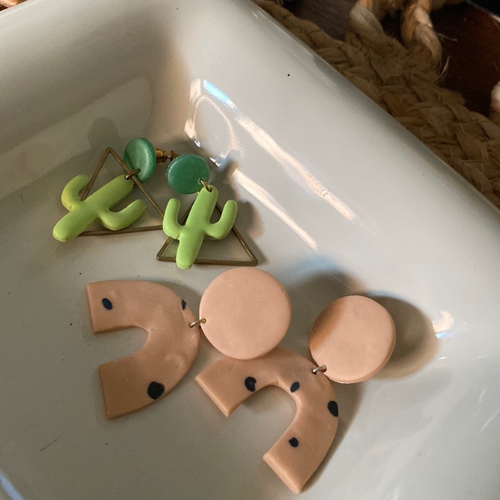 Clay earrings